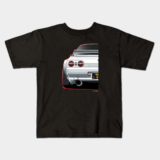 Gt-R R32 - Frame Kids T-Shirt by LpDesigns_